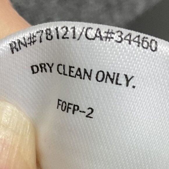 Eileen Fisher Petite Gray Merino Wool Double Breasted Coat, Petite Large - Picture 8 of 8